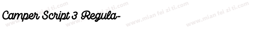 Camper Script 3 Regula字体转换